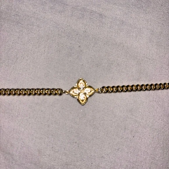 14k gold filled with cz stones bracelet new - Picture 2 of 4